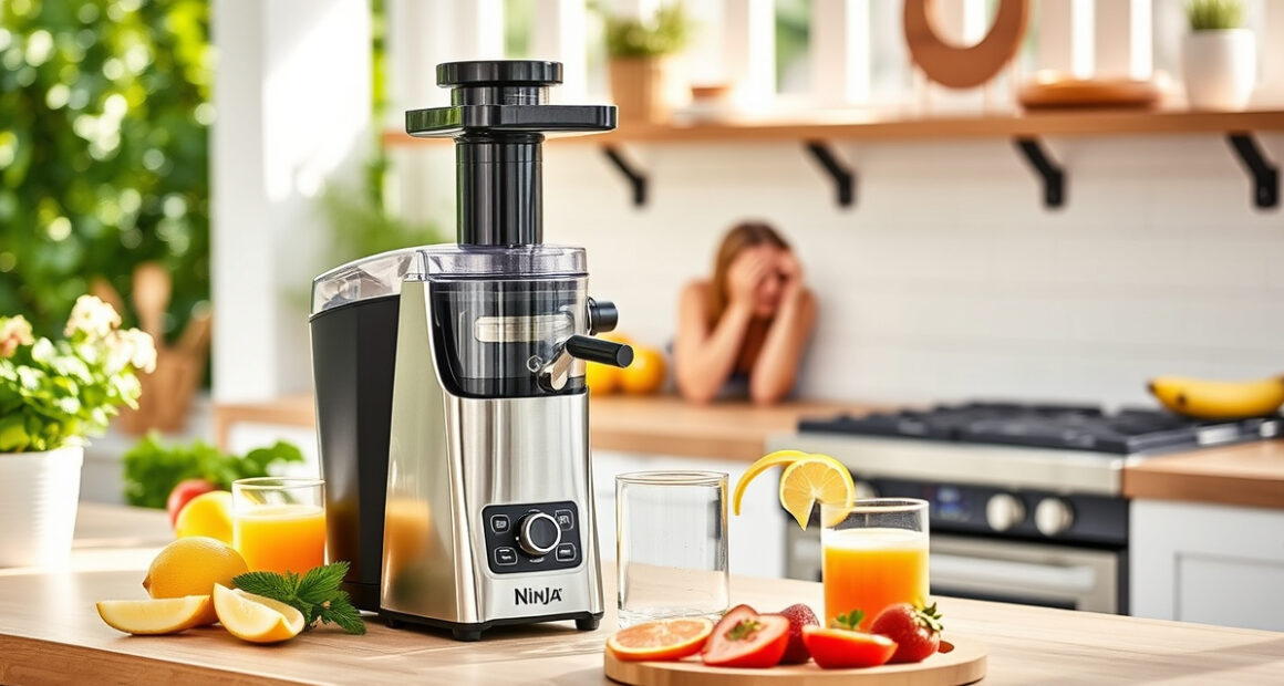 Create Refreshing Summer Juices with Ninja NeverClog Cold Press Juicer
