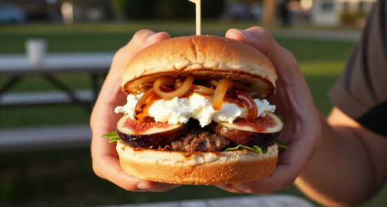 Hamburger Con Fichi, Stracciatella E Cipolle Caramellate
